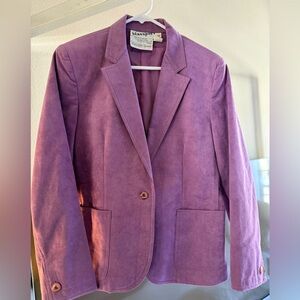 Massini Women's Purple Blazer and skirt set
